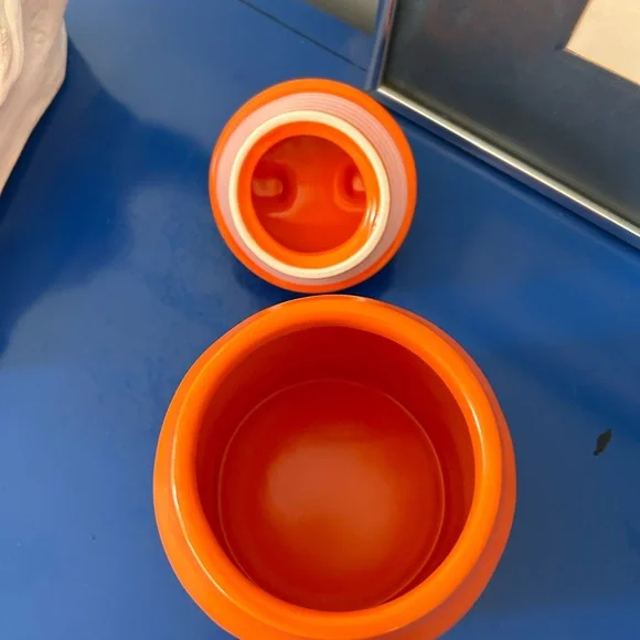 Rae Dunn Orange Pumpkin Jack O’Lantern Halloween Treats Canister Candy Jar - Picture 6 of 6